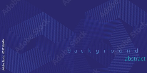 Abstract digital green futuristic technology concept with hexagons. geometric stripe line art design for poster, brochure, cover, banner, website, header