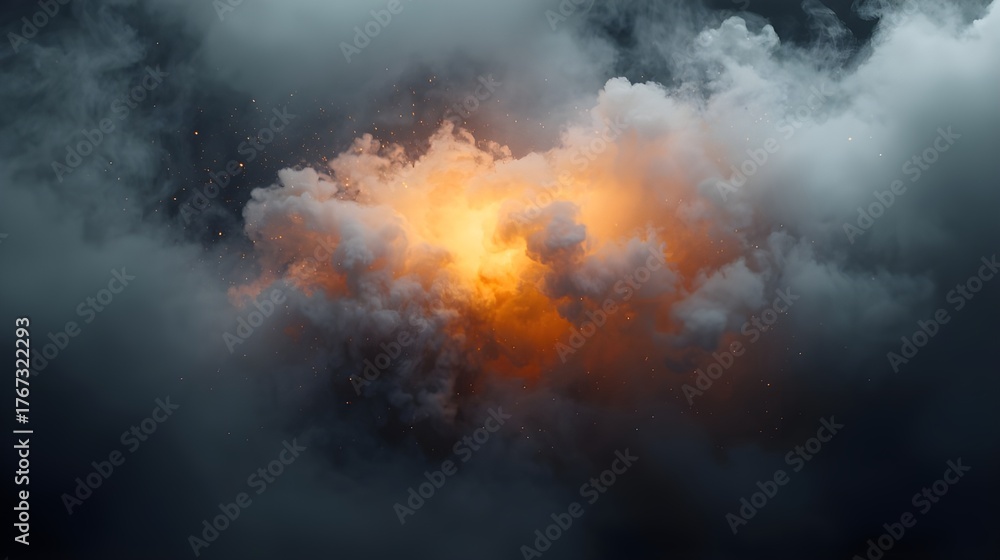 Fototapeta premium smoke exploding color mixing background 