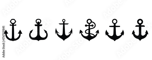 Anchor Silhouette set