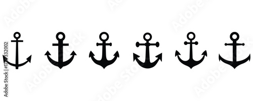 Anchor Silhouette set
