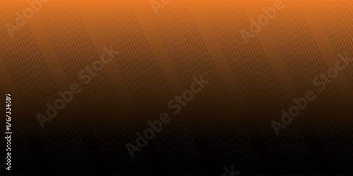 A picelated gradient background transitions smoothly from vibrant orange at the top to a deep, solid black at the bottom