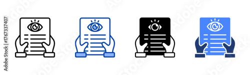 Transparency icon set multiple style collection