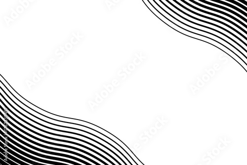 Stripe transition with linear gradation from bold black bars to light white strips. Geometric vector banner with parallel lines. Abstract background with optical movement and retro speed illusion