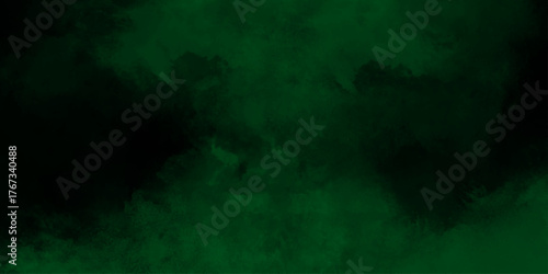 Green steam on a black background. Green Fog Blaster. Green smoke texture on black background. Grunge colorful distressed texture background wallpaper .

