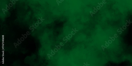 Green steam on a black background. Green Fog Blaster. Green smoke texture on black background. Grunge colorful distressed texture background wallpaper .

