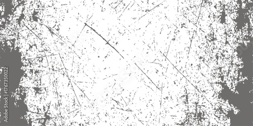 Abstract black and white grunge texture of a dirty, rough, and aged wall surface for vintage design backdrop