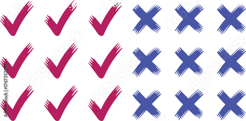 Checkmarks and Crosses Pattern Decisions, Choices, and Validation in a Grid Design