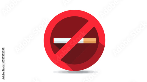 Red circle prohibition sign showing no smoking cigarette Free Download Red circle prohibition sign showing no smoking cigarette - GFXLoad