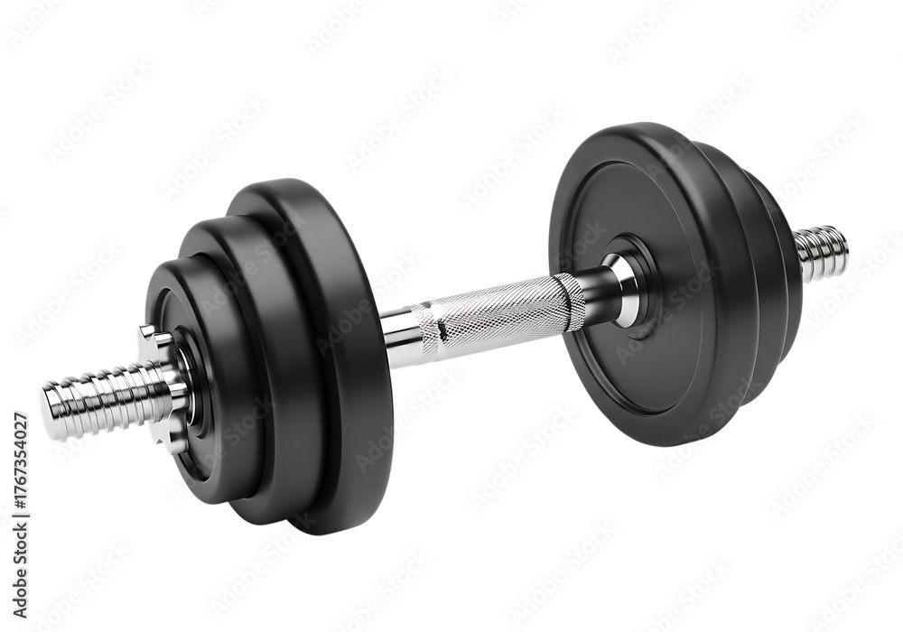 Naklejka premium dumbbell isolated on white background
