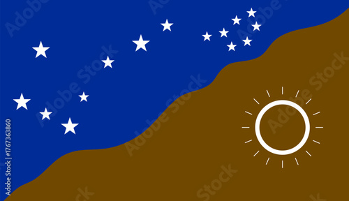 Adnyamathanha Flag – Aboriginal Nation Symbol from the Flinders Ranges, South Australia, Representing Heritage, Identity, and Land