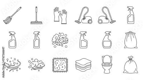 Cleaning Supplies A Collection of Household Essentials for a Spotless Home