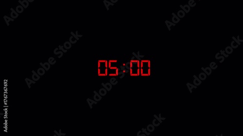 30 second countdown timer animation on a transparent background, countdown timer from 0 second to 30 second ,thirty seconds countdown timer in 4 digit with alpha channel in 4k 