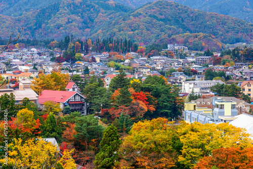 Lake kawaguchi, Yamanashi Prefecture, Japan in Autumn 581