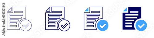 Overtime approval icon in 4 different styles. Thin Line, Line, Bold Line, Duotone. Duotone style. Editable stroke