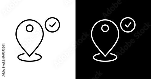 Venue Selection White Icon Set Design