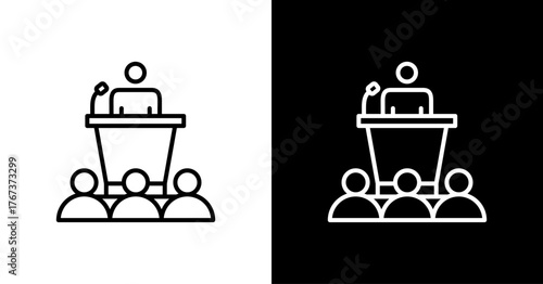 Convention White Icon Set Design