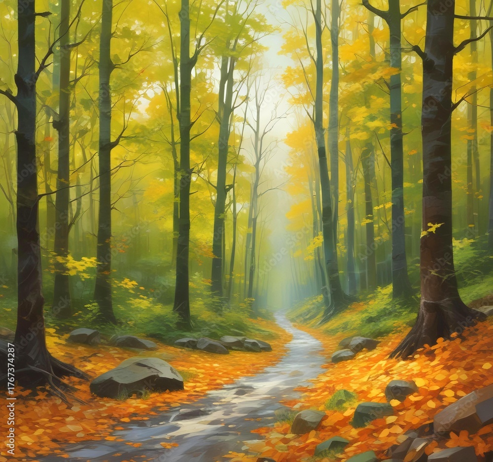 Obraz premium Autumn transition landscape