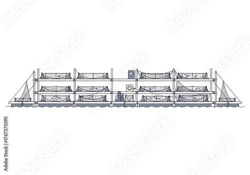 Conceptual Illustration of a Sustainable Floating Structure