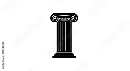 A classic Ionic column stands as a symbol of architectural heritage and enduring design principles.