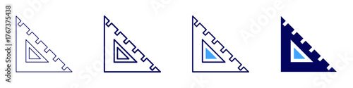 Measure engagement icon in 4 different styles. Thin Line, Line, Bold Line, Duotone. Duotone style. Editable stroke
