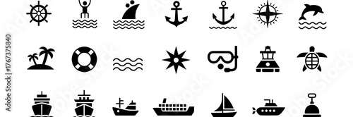 set of silhouettes