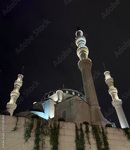Tirana, Albania, October 17th 2025; Standing in awe before the majestic Namazgah Mosque, a symbol of faith, unity, and architectural brilliance in the heart of Tirana.