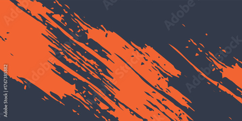 Minimal Abstract Orange Grunge Scratch Background Template. vector eps10