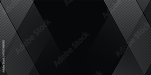 techno abstract background overlap layer on dark space with glowing white lines shape decoration. modern design eps10