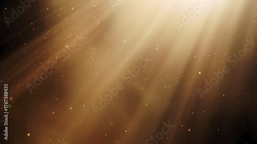 Golden Sunbeams Dust Particles Abstract Cinematic Background Texture
