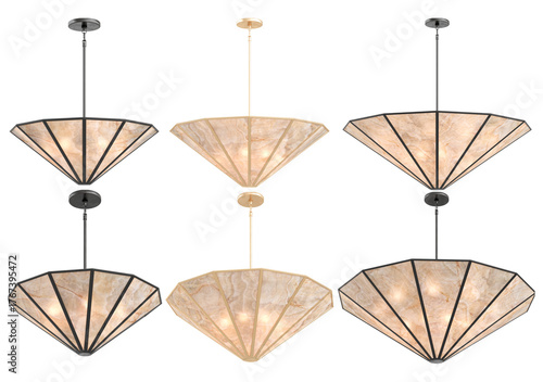 Lucette Round Chandelier - RH - with white background - Cutout Furniture