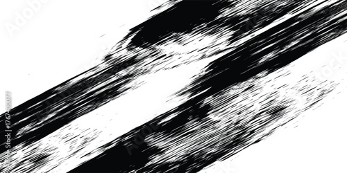 Glitch distorted grunge overlay. Noise-damaged texture. Trendy deformed glitch shape. Grunge overlay texture. Damaged effect.