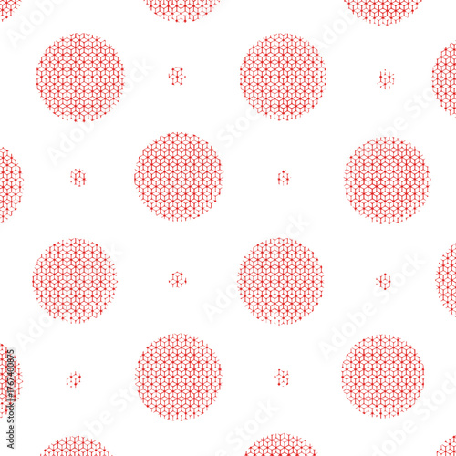 和風の赤い丸の背景イラスト　Adobe Illustrator Artwork