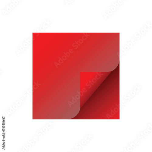 Free Download Illustration of red textured background with a curled corner - GFXLoad
