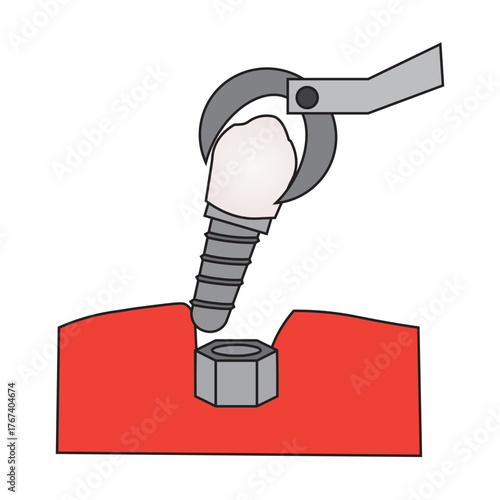 Canine Tooth Implant Procedure Illustration