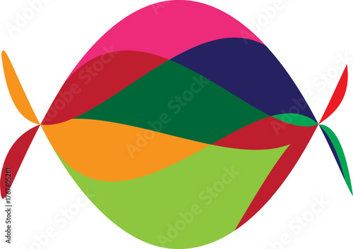 사탕 타원 문양