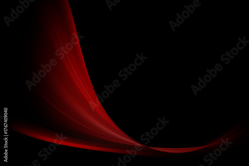 Modern black background with dynamic red lights effects.