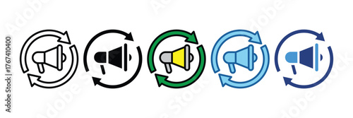 Remarketing  Icon Element For Design