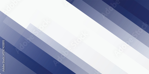 Abstract White and blue wide background banner. vector illustration eps10