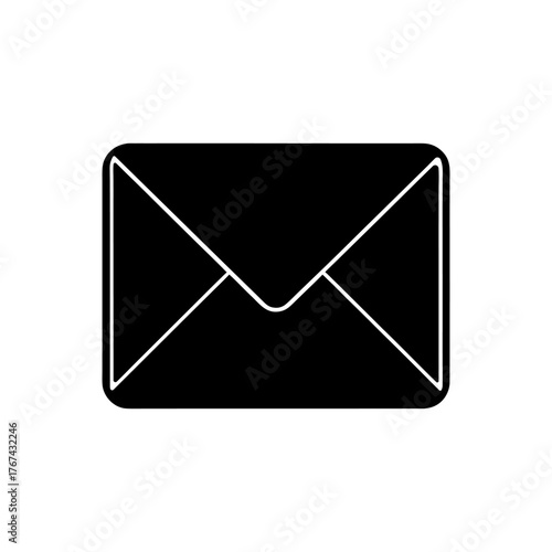 Envelope Message Icon — Online Communication Symbol.