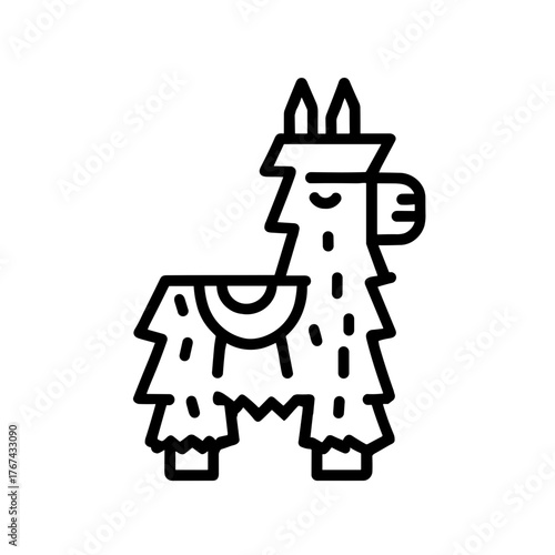 Festive Party Decoration simple pinata icon