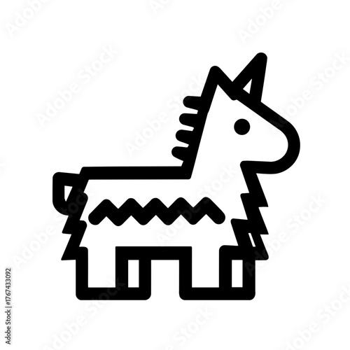 Festive Party Decoration simple pinata icon