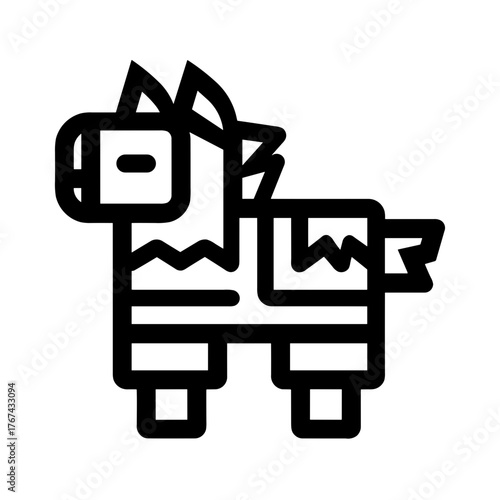 Festive Party Decoration simple pinata icon