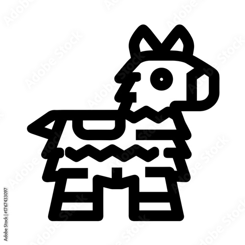Festive Party Decoration simple pinata icon