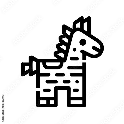 Festive Party Decoration simple pinata icon