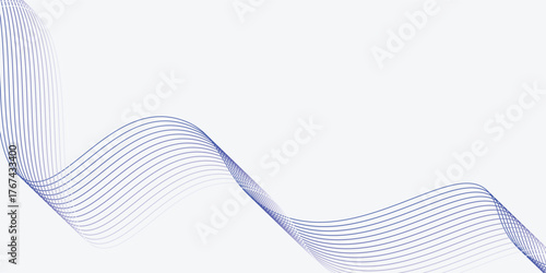 Dynamic sound wave isolated on white background. Musical particle pulsing. vector eps10