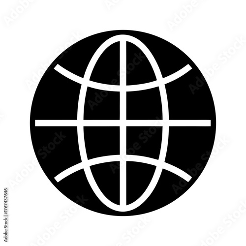 Global Internet Icon — World Connectivity Graphic.