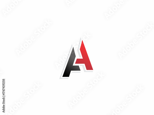 Letter A Vector Logo design with black and red color concept Free Download Letter A Vector Logo design with black and red color concept - GFXLoad