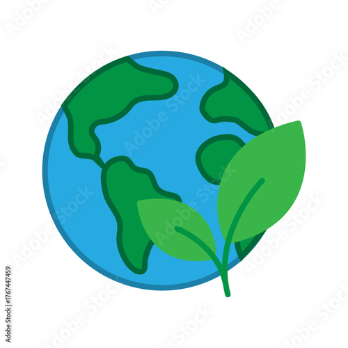 Global Environment Protection Symbol. Ecology, Planet, and Nature Concept