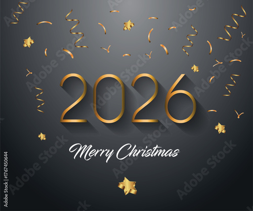 2026 Merry Christmas background for your seasonal invitations, festival posters, greetings cards.
