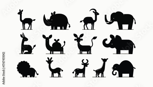 vector animal silhouette